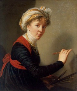 Autoportrait de Mme Vigée Le Brun exécutant un portrait de la reine Marie- Antoinette (1790)