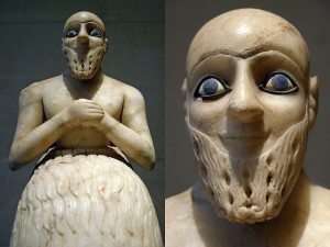 Paris Louvre Antiquities Syria 2400 BC Ebih-Il the Superintendent of Mari Syria